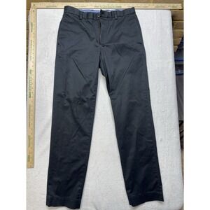 Brooks Brother Black Dress Pants Lightweight Chino Stretch Clark Fit 34/34